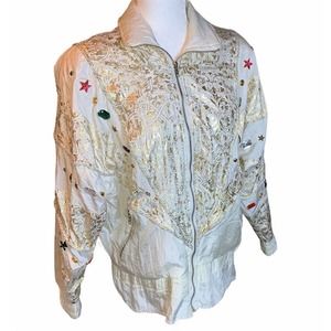 CLIPPER BAY Vintage Cream & Gold Jacket